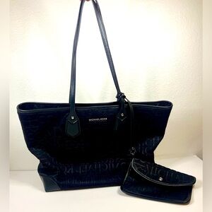 MICHAEL Michael Kors Eva Neoprene Logo Large Tote